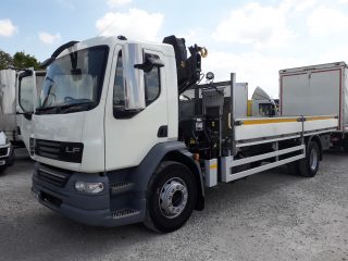 2013 DAF LF55.220 18T GVW 22ft Dropsider with HIAB Crane