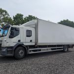 6 seater crewcab DAF 18T Boxvan with tie rails and cantilever tail-lift